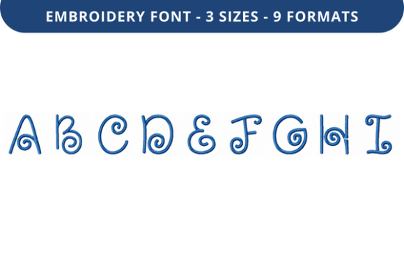 Cherry Frosting Font Uppercase A to I