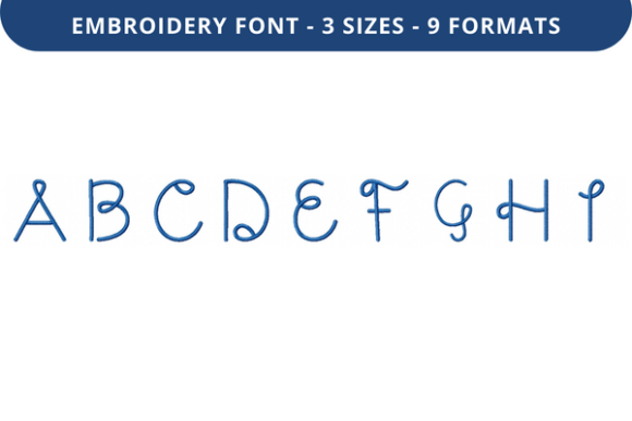 Dear Doily Font Uppercase A to I