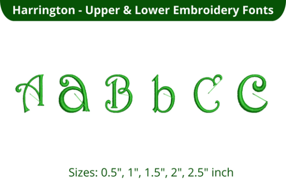Harrington Font ABC: A Seasonal Embroidery Staple