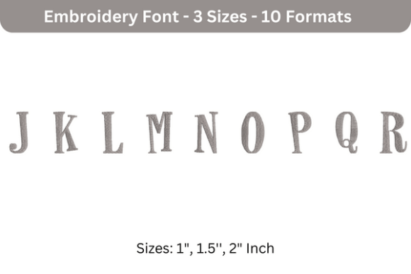 Horse Hand Font J to R: A Warm, Whimsical Embroidery Font for Meaningful Gifts
