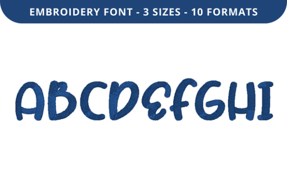 Megahs Font a to I: A Soft, Sweet Embroidery Font for Meaningful Gifts