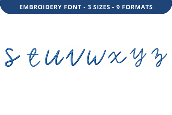 Melinoe Font S to Z: A Smart Choice for Small Business Embroidery
