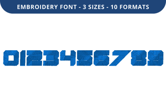 Metal Dude Font 0 to 9: A Bold, Playful Embroidery Font for Personalized Gifts