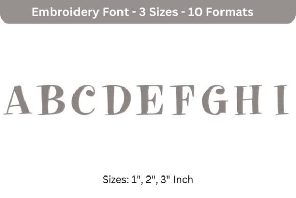 Pixie Font a to I: A Delicate, Festive Embroidery Font for Holiday Magic