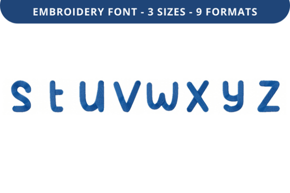 Puhoy Font S to Z: Soft, Sweet Embroidery Letters for Meaningful Gifts
