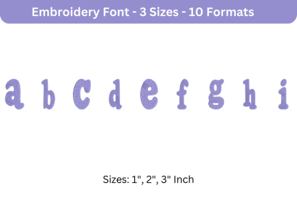 Purevain Font a to I: A Boutique Embroidery Designer’s First Look
