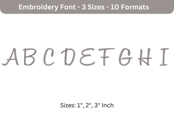 Sweet Bee Font Uppercase A to I